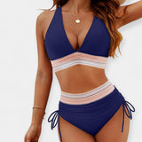 Aukštos Juosmens Bikini su Palaikymu