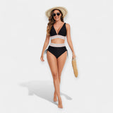 Aukštos Juosmens Bikini su Palaikymu