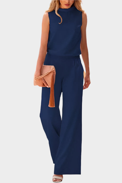 Moteriška Be Rankovių Jumpsuit
